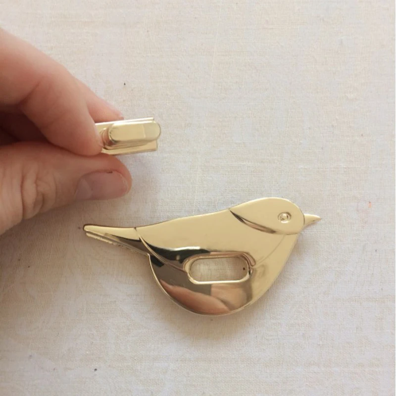 Милый замок с птицей защелкивающийся мешок аксессуары пряжка поворотный