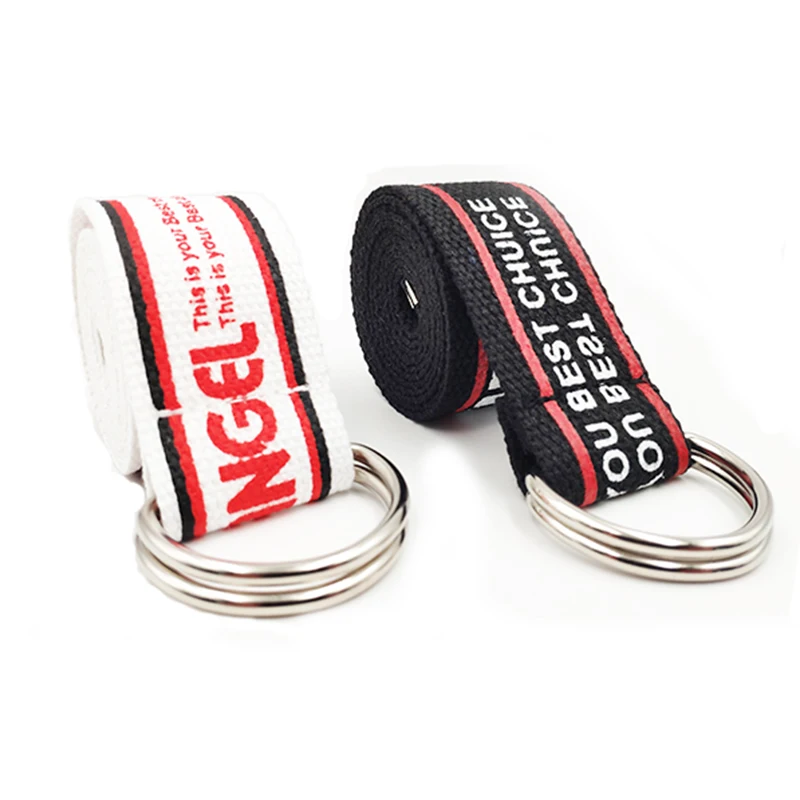 Женский нейлоновый тканевый широкий ремень женский с двойной петлей и пряжкой