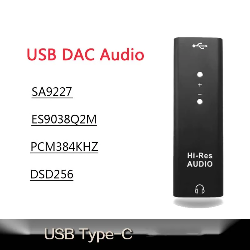 Усилитель для наушников Lusya ES9038Q2M аудио DAC декодер SA9227 Type-c Портативный Hi-Fi