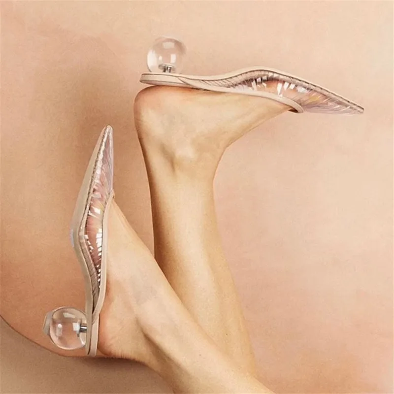 Женские туфли лодочки на прозрачном каблуке летние ажурные сандалии гладиаторы