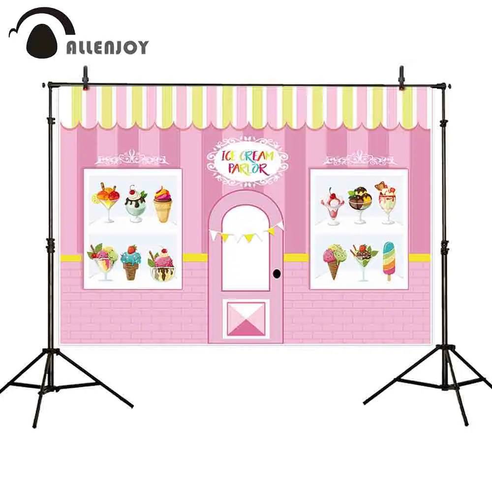Allenjoy десертный домик Вечерние Декорации для мороженого салонная витрина флаги