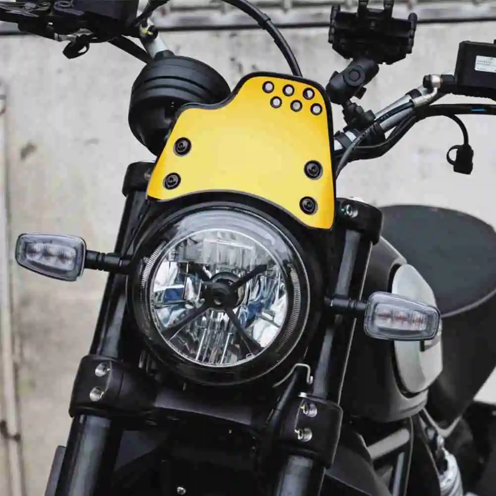

Motorcycle Windshield Wind Shield Protection Self-travel Modified Windshield Retro Small Windshield Modification Accessories