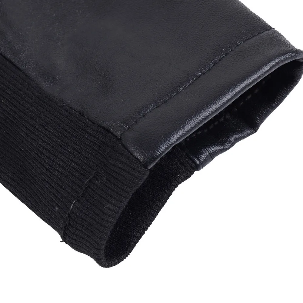 Женская кожаная куртка из ПУ кожи Готическая панк на зиму и осень черная