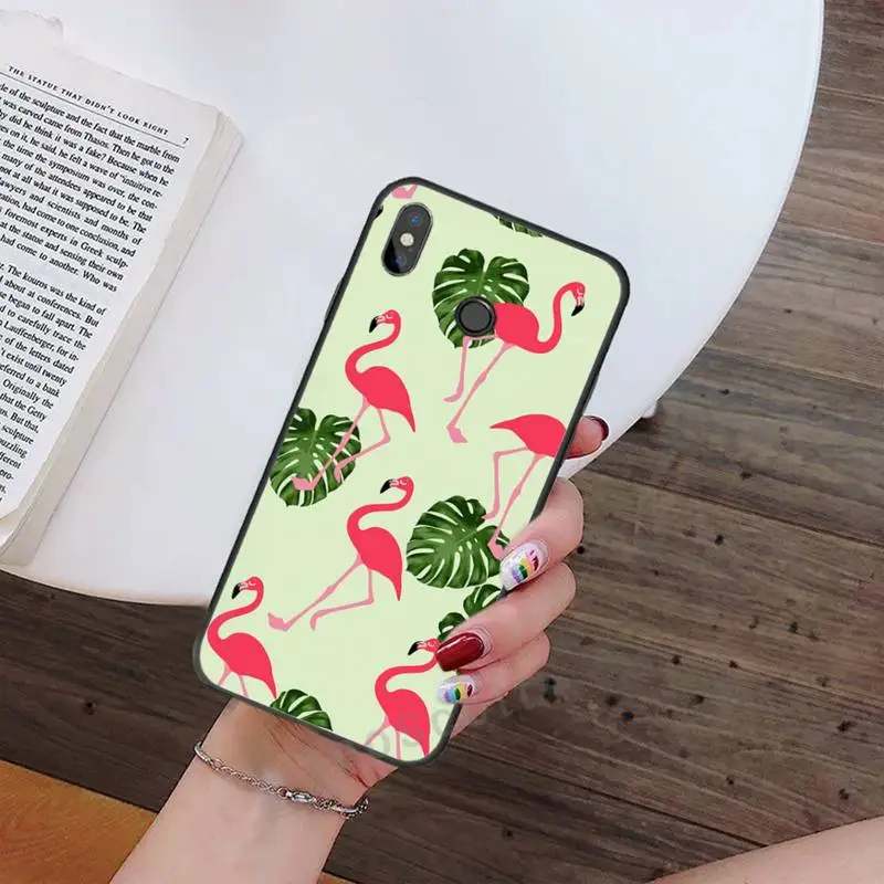 

Flamingo cute cartoon animal Phone Case For Xiaomi Redmi note 7 8 9 t max3 s 10 pro lite funda shell coque cover
