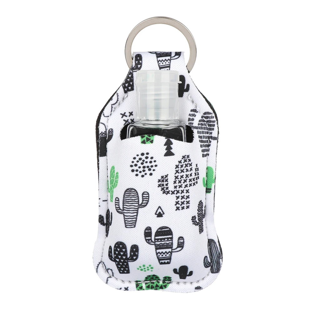 30 мл пустой контейнер с держателем для ключей откидной крышкой путешествий