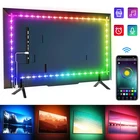 Светодиодная лента, USB, Bluetooth 5050, RGB, 5 В, гибкая Диодная лента, подсветка экрана телевизора, 5 м