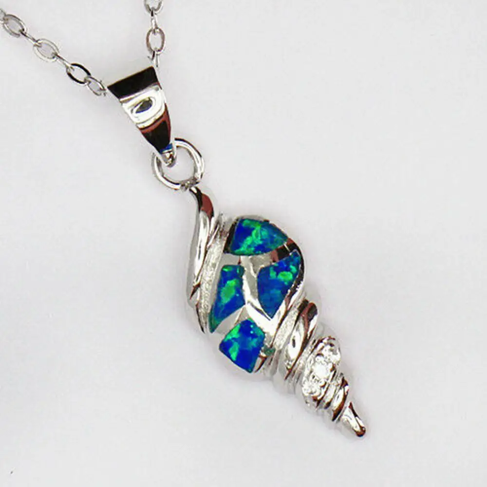 Женское ожерелье из серебра 925 пробы с опалом в виде морских животных|Подвески| |