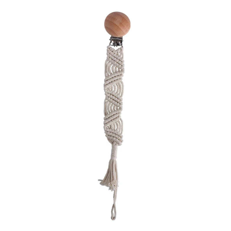 

Crochet Pacifier Clip Chain Woven Cotton Rope BPA-free DIY Dummy Nipple Holder A2UB