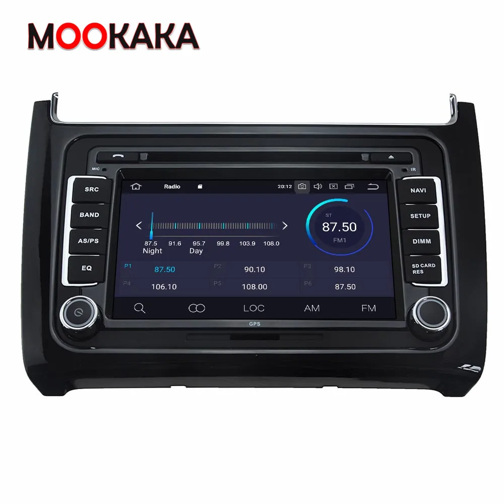 Автомобильный радиоприемник Carplay Android 10 0 4 + 64 ГБ для Volkswagen Polo 2015 2016 2017 сенсорный