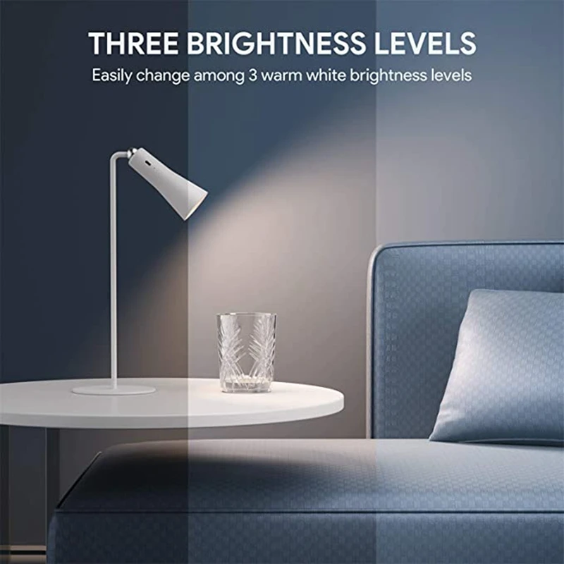 

LED Desk Lamp netic Rechargeable 1200MAh LED Table Lamp with Press Sensitive Control 3 Brightness Level Desk Light