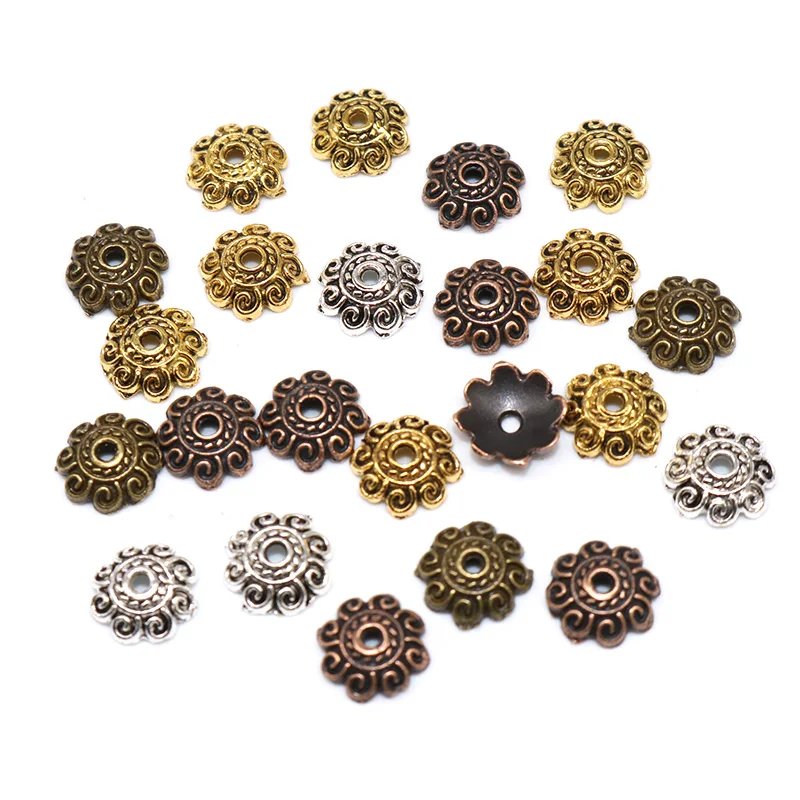 8 мм 100 шт./лот Концевики из цинкового сплава подвески металлические шапочки