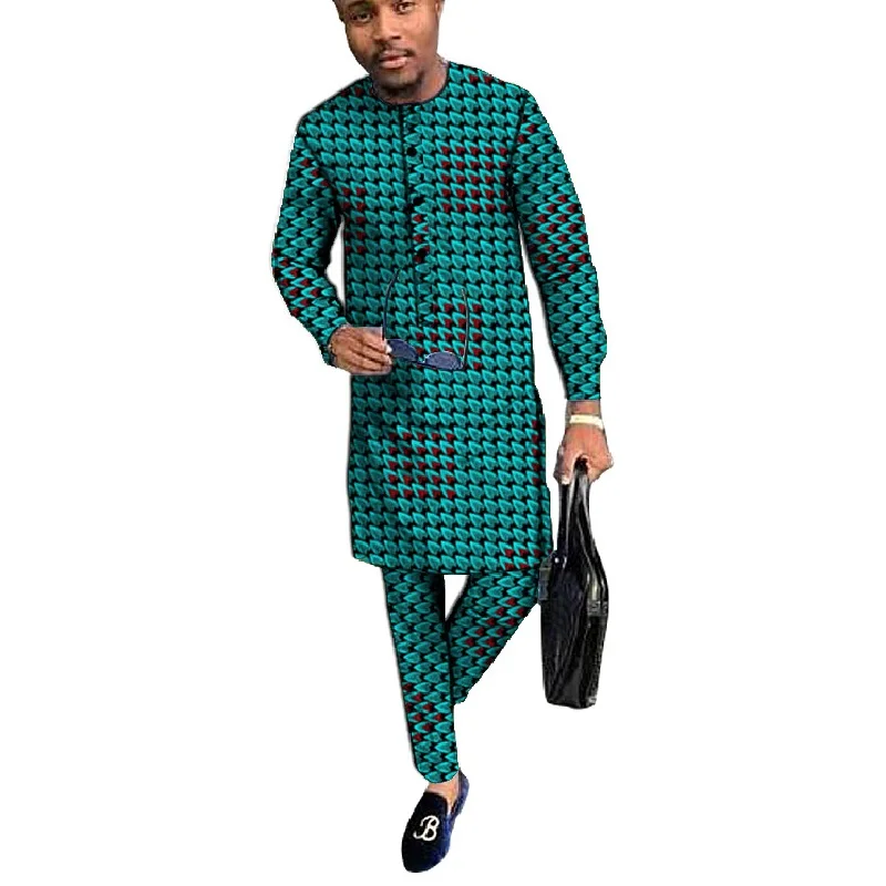 Африканский Традиционный Костюм длинная рубашка мужская одежда Дашики модные