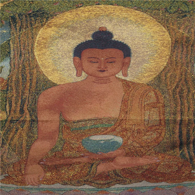 Тибетский уникальный Шелковый гобелен с вышивкой старый танка украшение для