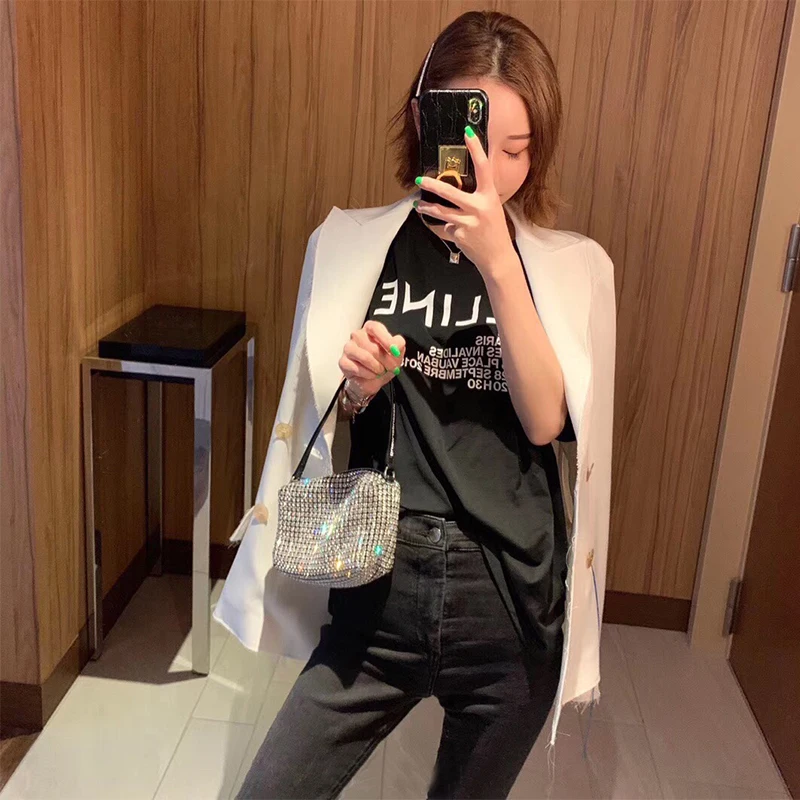 

2020 HOT Diamond Hobo Bag Women Handbag Clutch Fashion Vintage Shoudler Handbag Hobos Diamond Messenger Handbag Lady Shiny Hobo