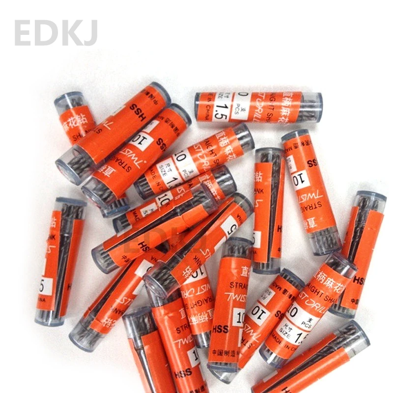 

10 шт./корт. 0,4-1,5 мм HSS высокоскоростное стальное маленькое сверло высокоскоростное стальное пеньковое цветочное сверло с цилиндрическим хвостовиком Сверло HSS Twist