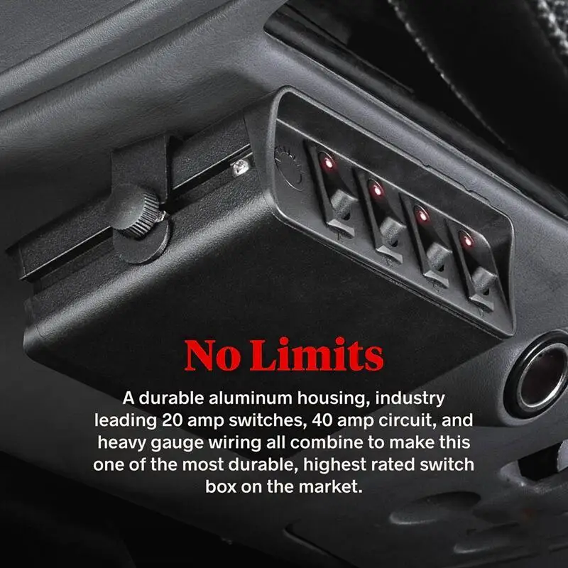 80 Amp вкл./выкл. 20A Rocker Switch Box аварийный стробоскоп светильник светодиодный с