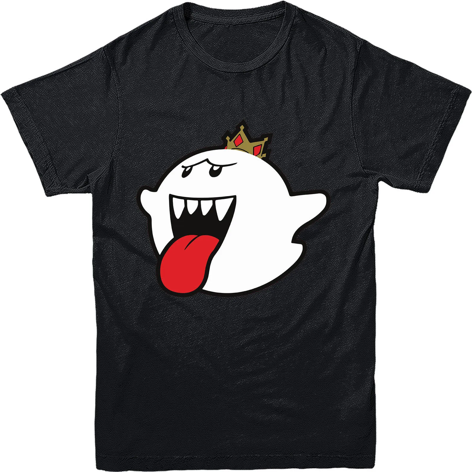 Футболка Super Mario King Boo Spoof дизайнерский Топ модная Классическая футболка|Мужские