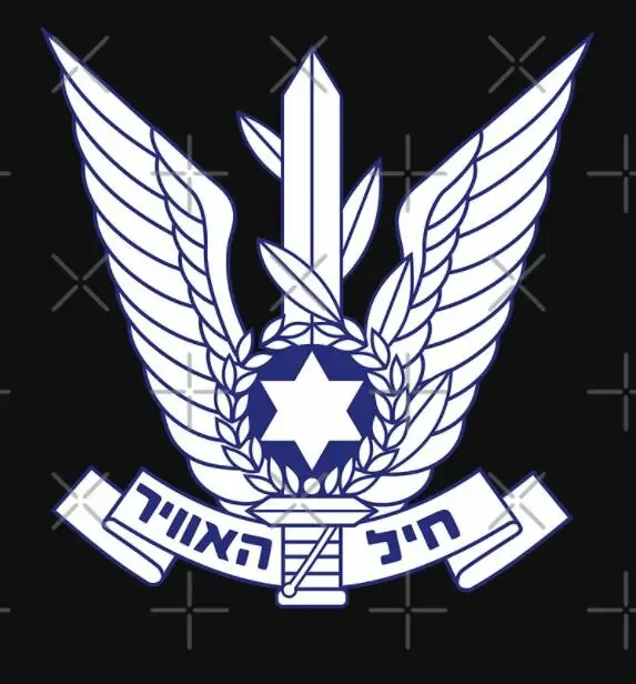 Мужская футболка с бейджем из Израиля летняя и космическая армия черная короткая