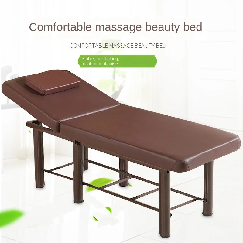 Массажная кровать с железной рамой и усилением складная вышивкой отверстиями