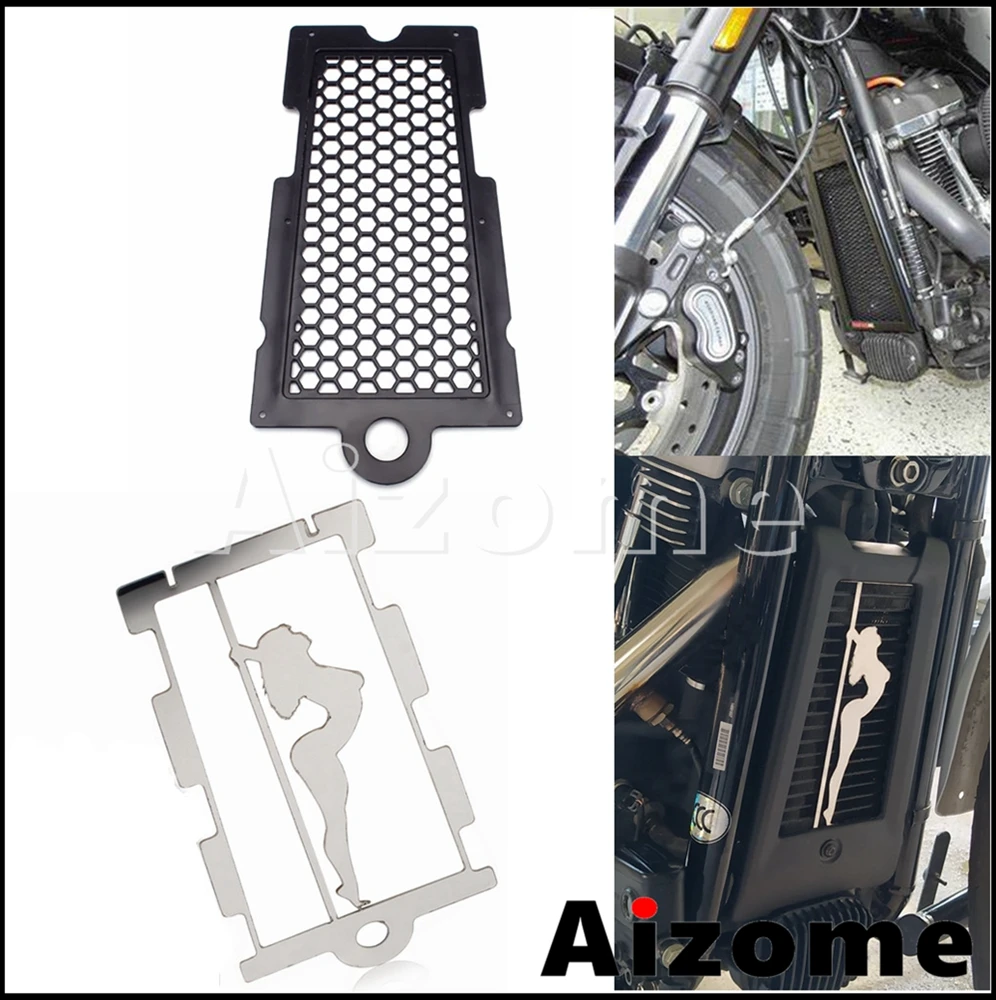 

Motorcycle Radiator Guard Protector Cover For Harley Softail Fat Boy Street Bob Sport Glide Breakout Low Rider FLSL FLDE 18-2022