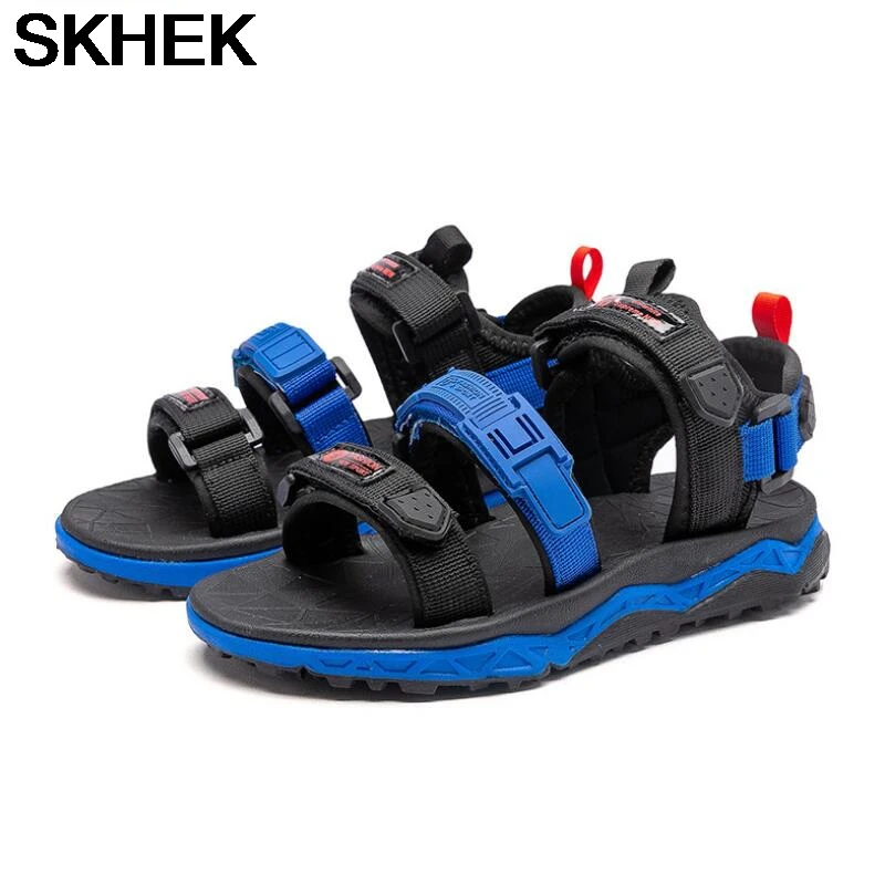 

SKHEK Kids boys sandals high quality Camouflage cut-outs child summer big boys sandalias Children's shoes kids flats shoes