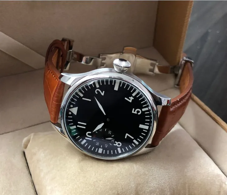 Сапфировое стекло или минеральное без логотипа Азиатский 6497 механический ручной