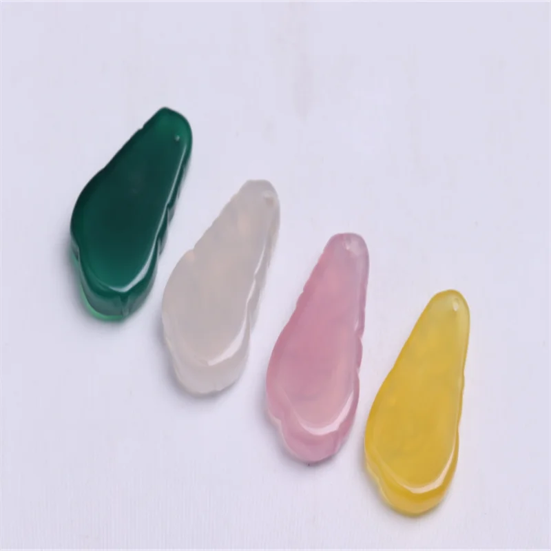 Горячая Распродажа натуральный цветной халцедон ручной вырезания Ruyi в четырех