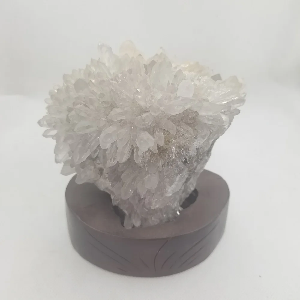 

Природный белый кристалл кварц кластера точек минерал нунатак украшение Чакра Исцеление Камень «Reiki» столбик
