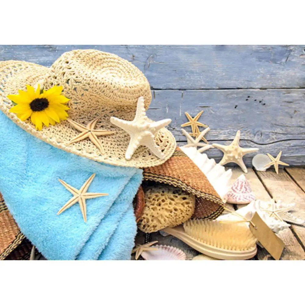 Алмазная 5D картина сделай сам летняя шляпа морская звезда полная вышивка