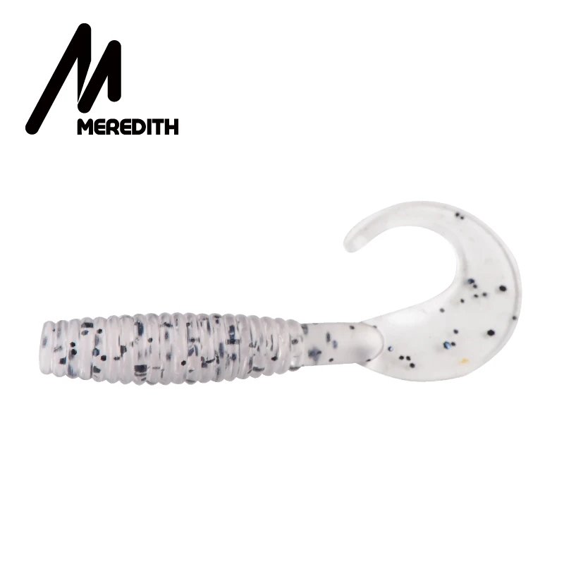 MEREDITH 20 шт./лот Мягкая приманка для рыбалки 50 мм 1,26 г Grub искусственные мягкие приманки Хищник снасти мягкие рыболовные черви воблеры - Цвет: K