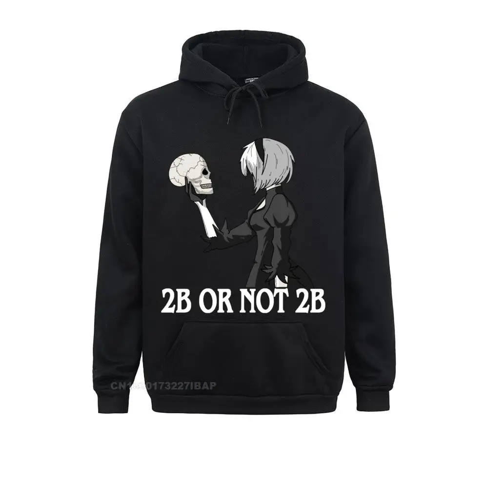 Мужская хлопковая толстовка с капюшоном NieR Automata 2B Or Not | одежда