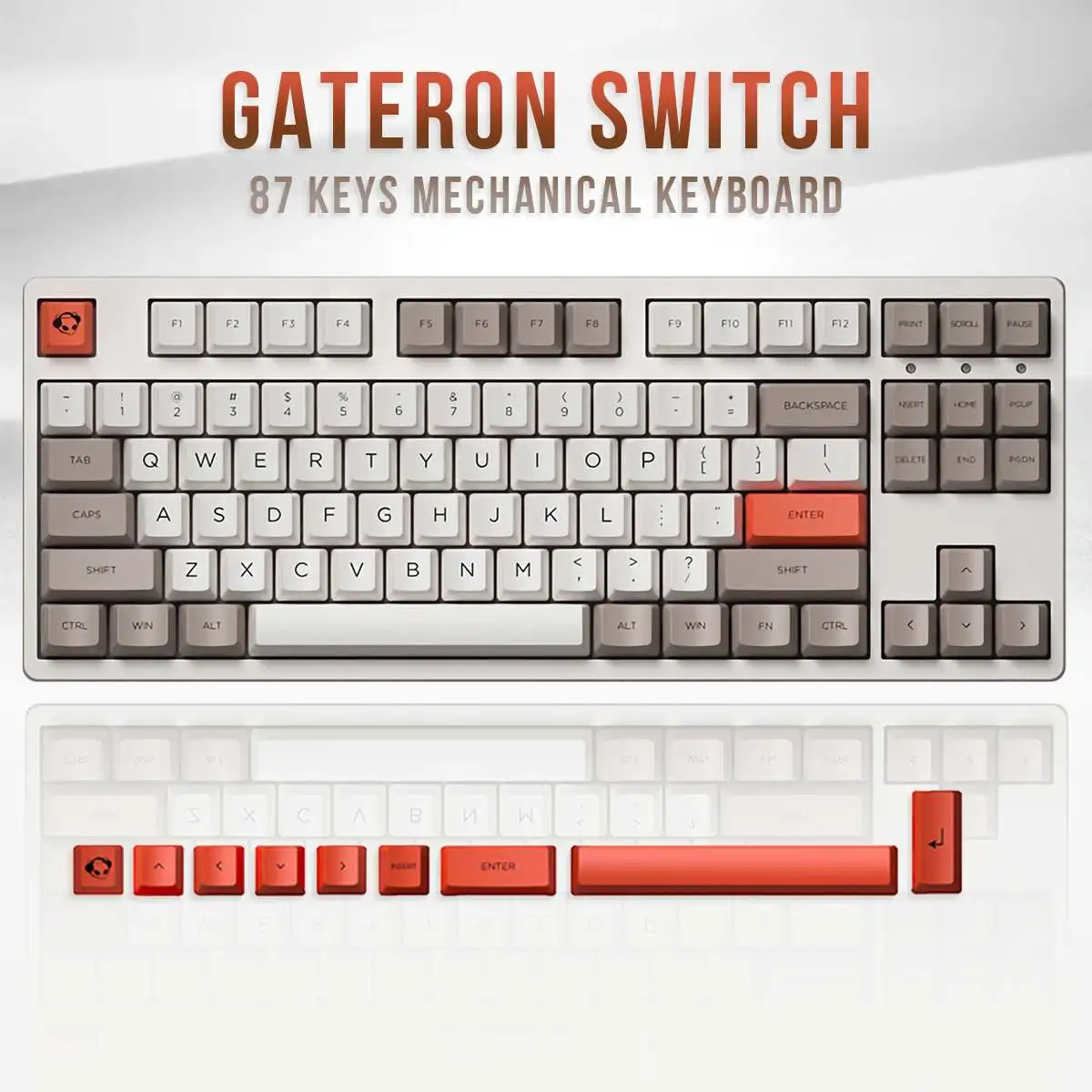 

AKKO 3087 V2 Steam Engine Gaming Mechanical Keyboard 87key Wired USB Type-C 85% PBT Keycaps Gateron Orange Pink Switch