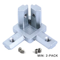 2sets 4sets 18sets 30s 3 way end corner bracket connector for 3030 series aluminum extrusion profile