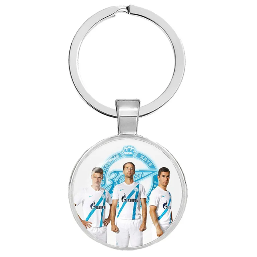Горячая FC команда Зенит Санкт-брелки для ключей Россия Футбол командный символ