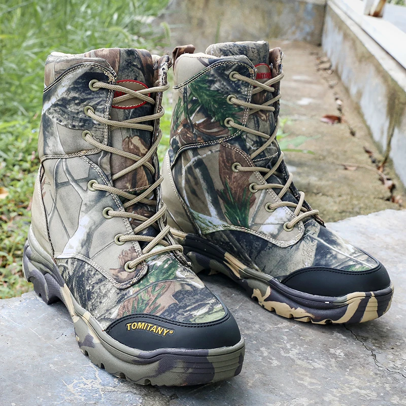 Мужские зимние ботинки 2021 водонепроницаемые армейские пустынные боевые мужские