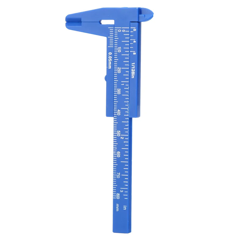 Портативный 80 мм пластиковый измерительный штангенциркуль для бровей микро