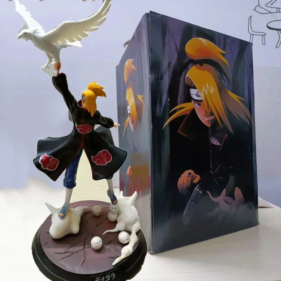 

40cm Deidara Figure Model Toys For Children Anime Naruto Akatsuki Member Deidara Collectible Gift Cartoon Ninjia Doll Desk Decor