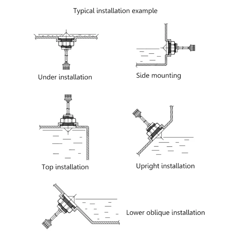 Датчик уровня жидкости Сменный датчик воды плавающего типа для емкости