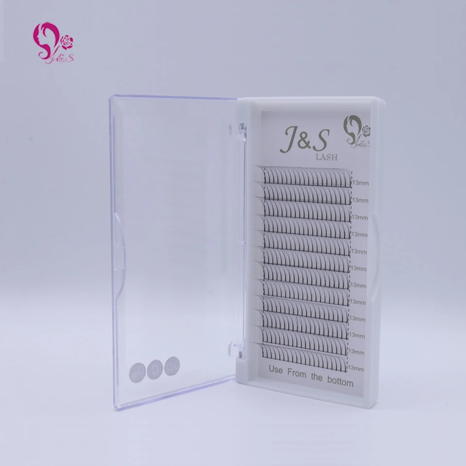 10 лотков/лот J & S высокое качество объемные вентиляторы 3D наращивание ресниц 100%