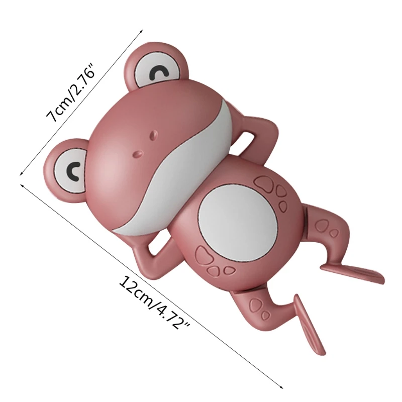 1Pc Bite-Free Swimming Frog Interactive Play Water Swimming Pool Toy Baby Bathing Outdoor Water Shower Clockwork Toy