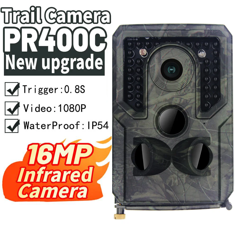 

PR400 PRO Hunting Camera Trail 1080P Wildlife Monitoring Outdoor 16MP Photo Trap for security Infrared Sensors Night Vision