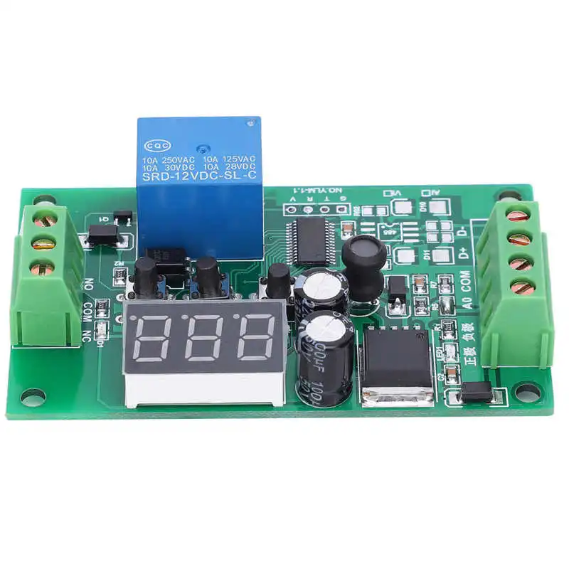 

Current Detection Sensor Module Digital Display 4-20mA Relay Module DC12V