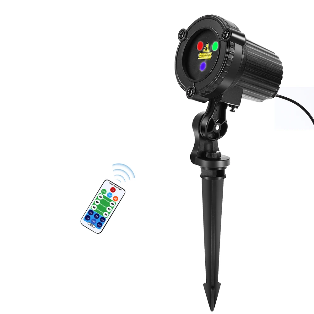 32 rgb christmas laser light projector outdoor garden waterproof dj laser christmas tree villa house holiday lights free global shipping