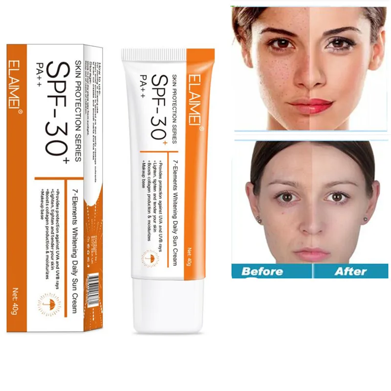 Солнцезащитный крем для лица и тела Spf 30 ++ увлажняющий защищающий кожу