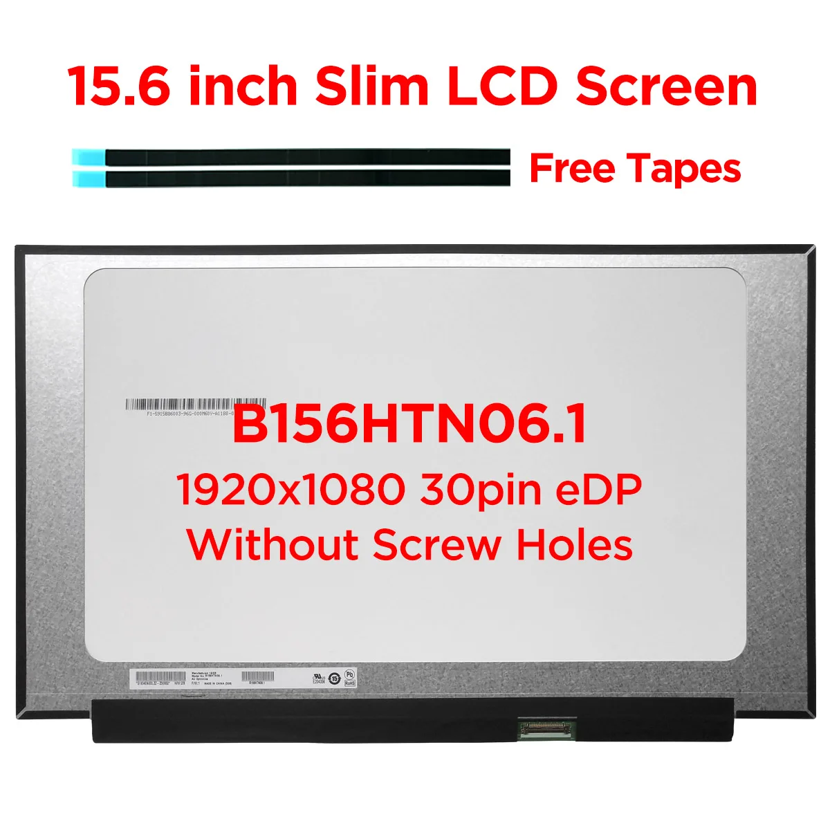 15 6 дюймовый тонкий ЖК экран для ноутбука B156HTN06.1 подходит NT156FHM N61 FHD 1920x108