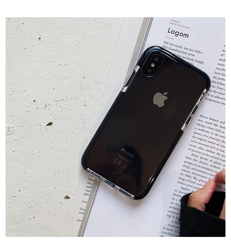 Противоударный чехол для iphone 11 11Pro Max X XR XS Max 6 6s 7 8 plus, прозрачный мягкий силиконовый чехол-накладка