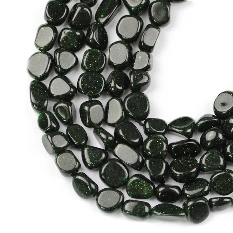 Нестандартные бусины из натурального зеленого песка HGKLBB кусочки гальки для