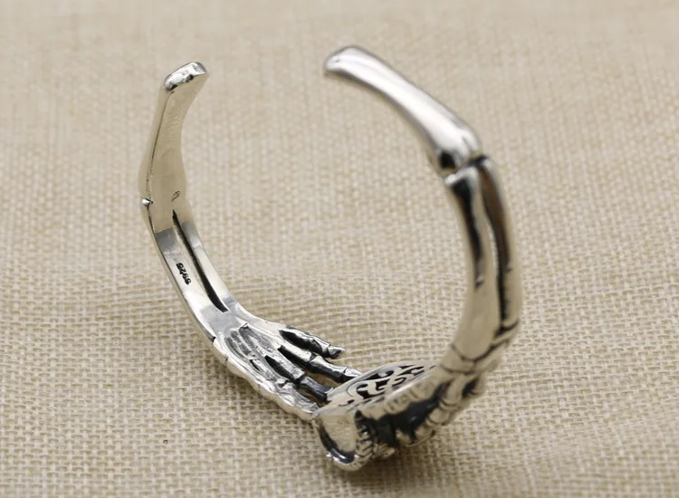 100% S925 серебро мужской браслет личности модные солнцезащитные очки в стиле ретро