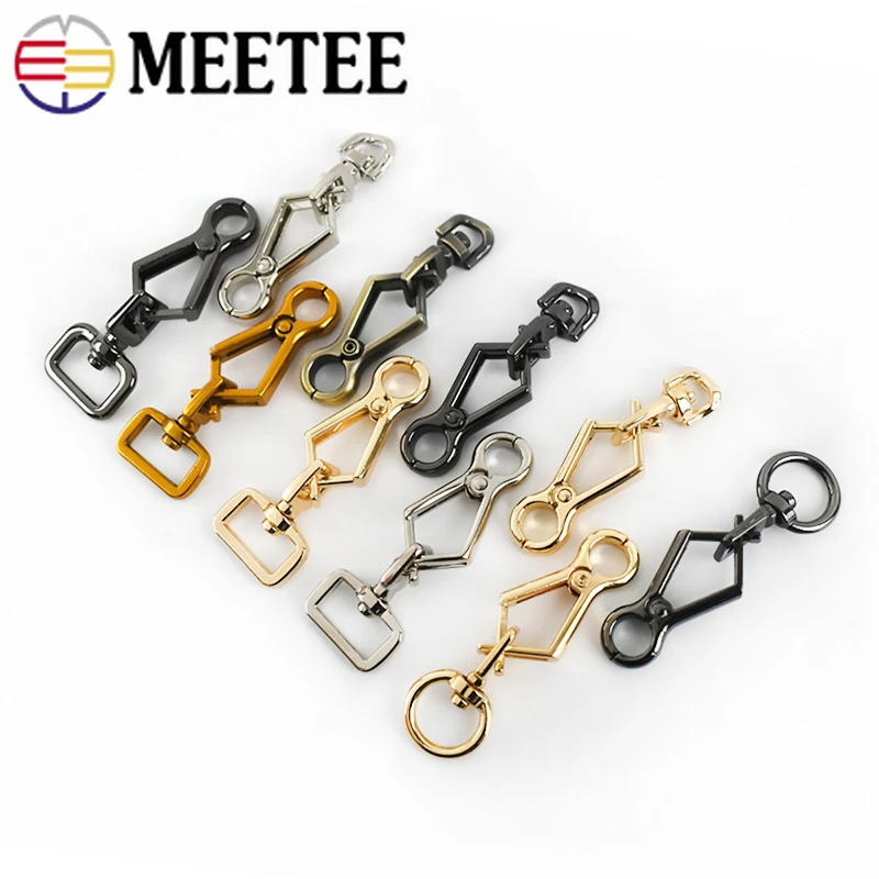 Meetee 5/10 шт. вешалка для сумок пряжка застежки карабины сделай сам брелок ремешок