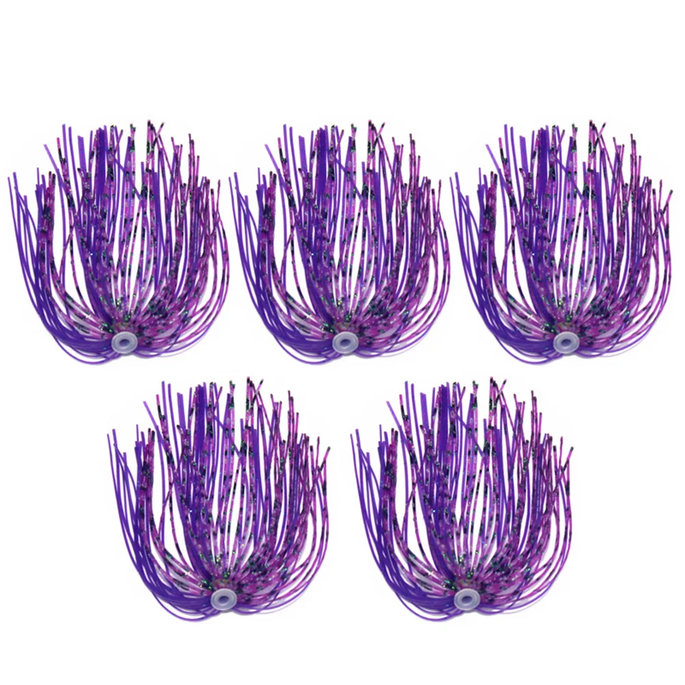 5 шт. 13 см приманка-юбка Силиконовые юбки резиновые рыболовные приманки для